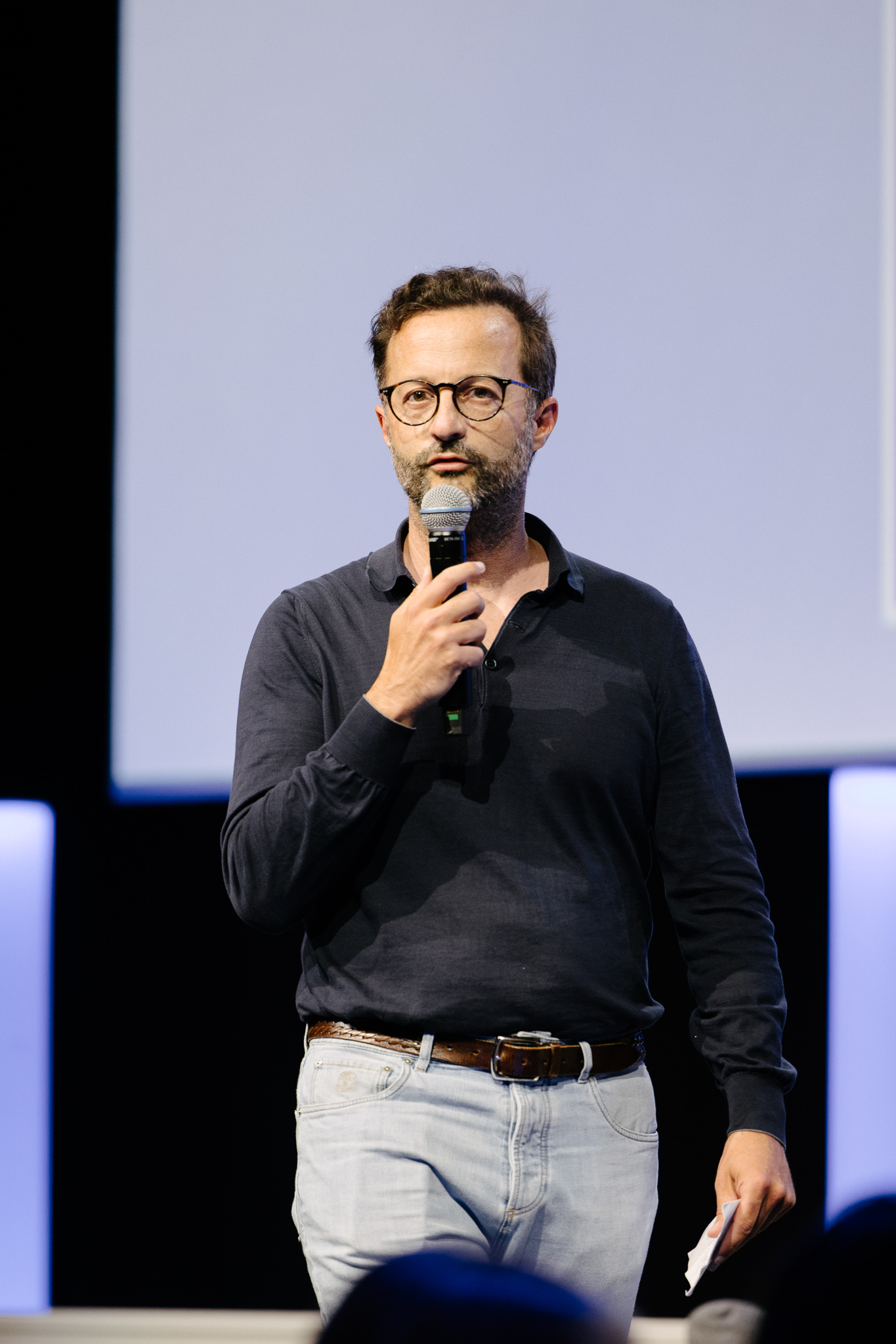 Nicolas Debray Belgium Startup Awards on stage