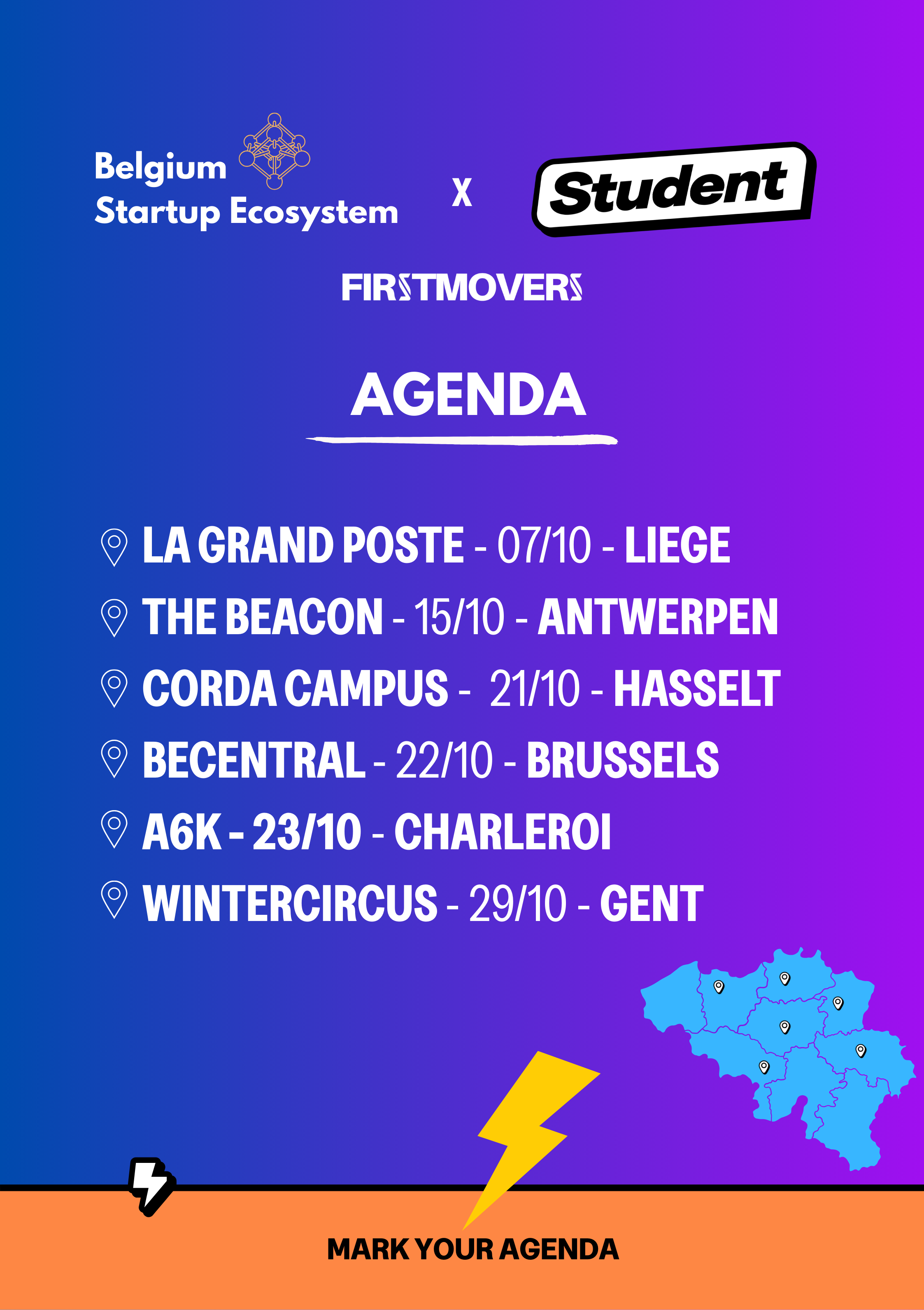 Agenda Roadshow Back-to-School BSE x Student.Be